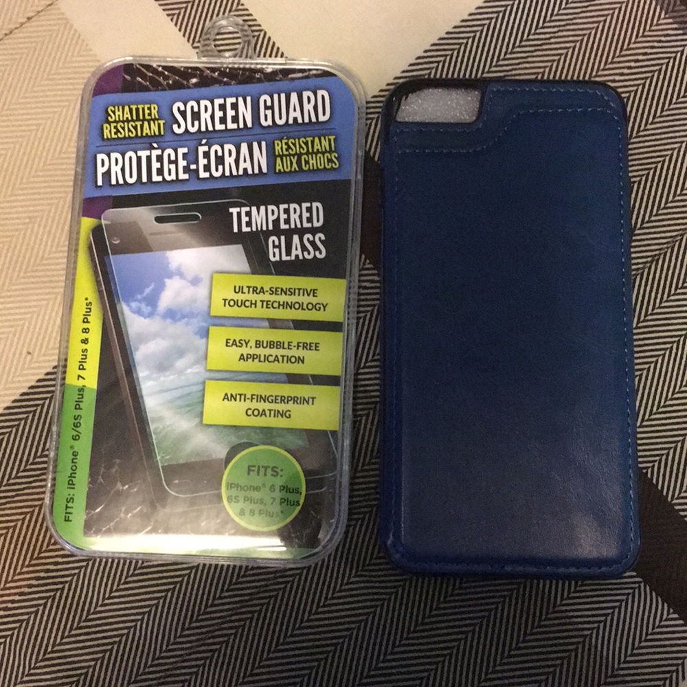 iPhone 6s Plus Screen Guard & Credit Card Case